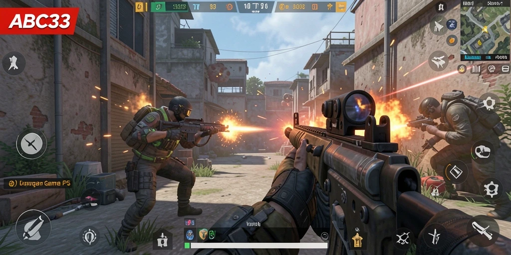 Gameplay dinamis dan seru dalam ABC33 dengan grafis menakjubkan.