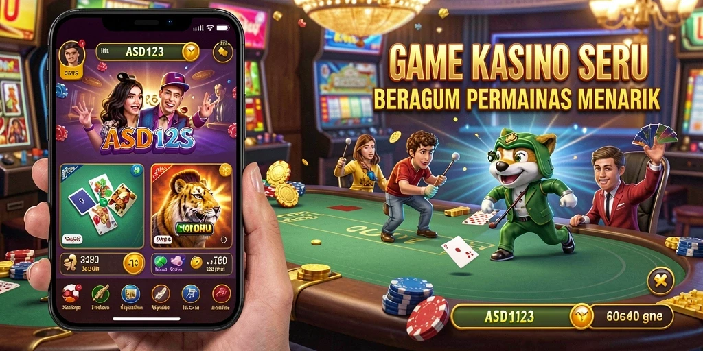 Tampilan menarik dari gameplay Kasino di ASD123.
