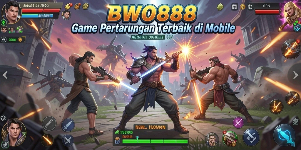 Tampilan gameplay seru dengan karakter Fighting di BWO888.