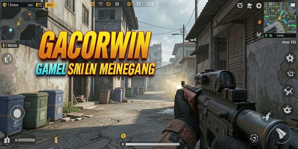 Gameplay intens GACORWIN dengan aksi tembak-menembak yang mendebarkan.