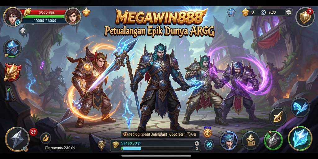 Tampilan gameplay MEGAWIN888 yang menakjubkan di dunia ARPG.