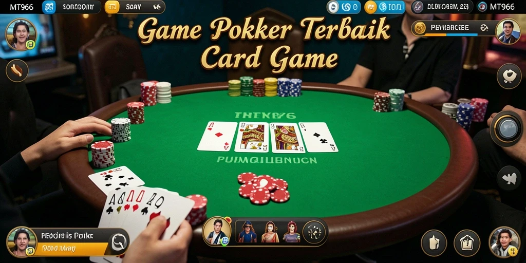 Screenshot utama MT966 menampilkan gameplay poker yang seru dan interaktif.