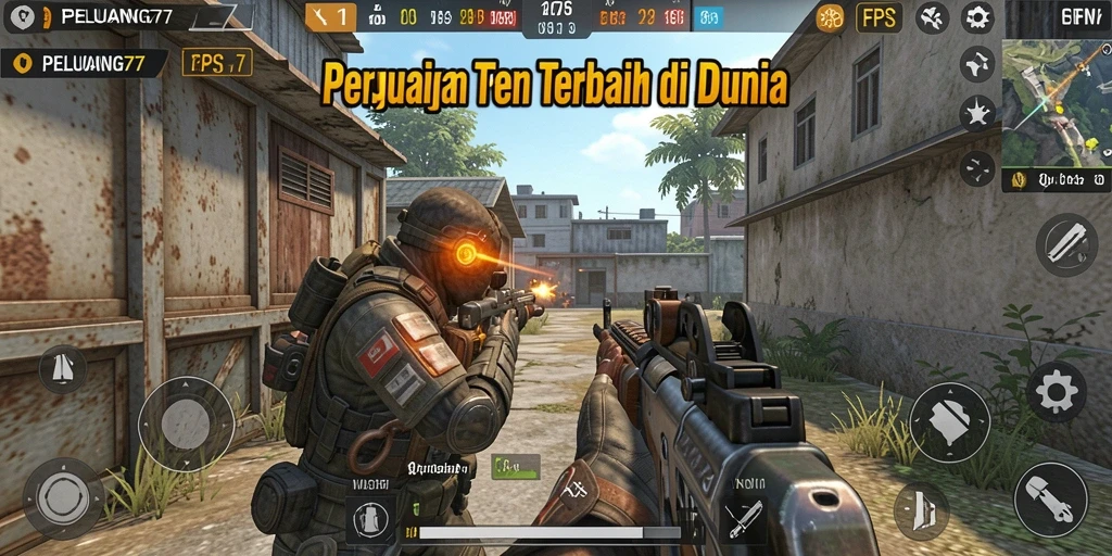 Gameplay PELUANG77 yang mendebarkan dengan aksi menembak intens.