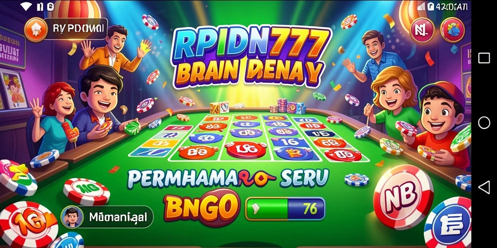Screenshot RPIDN777 menampilkan gameplay Bingo yang seru.