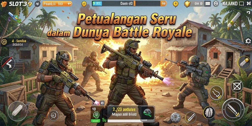 Gameplay seru di SLOT39 dengan aksi Battle Royale yang mendebarkan.