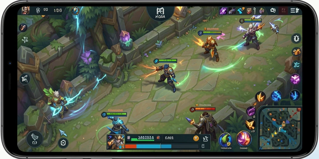 Tampilkan aksi seru dalam game MOBA T6.